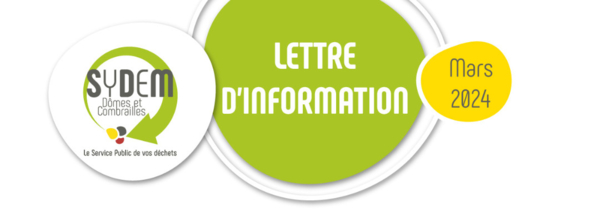 Sydem Dômes et Combrailles - Lettre d'information - Février 2024