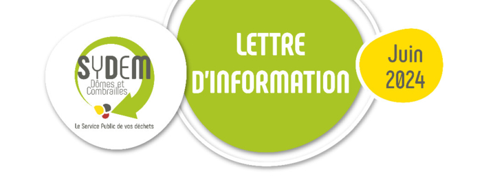 Sydem Dômes et Combrailles - Lettre d'information - Février 2024