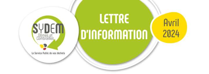 Sydem Dômes et Combrailles - Lettre d'information - Février 2024